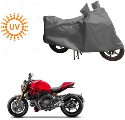 RPSENTTERPR Waterproof Two Wheeler Cover for Ducati(Monster 795, Grey)