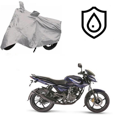 SRENTERPRISES Two Wheeler Cover for Bajaj(Pulsar 135 LS DTS-i, Silver)