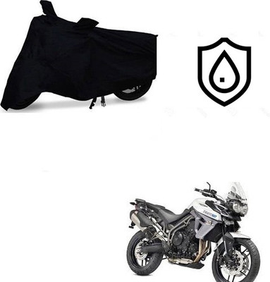 Mdstar Waterproof Two Wheeler Cover for Triumph(Tiger 800 XR, Black)