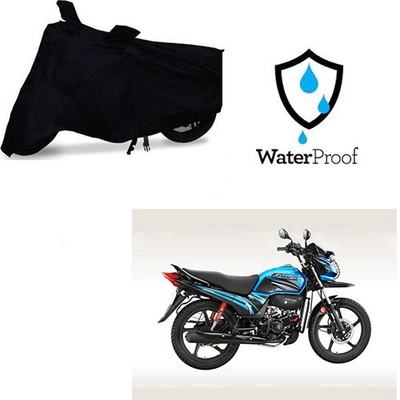 MOTOWORLD Two Wheeler Cover for Honda(Passion Pro TR, Black)