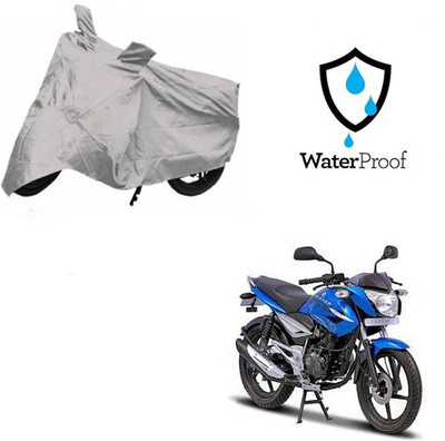 SRENTERPRISES Two Wheeler Cover for Bajaj(XCD 125cc, Silver)