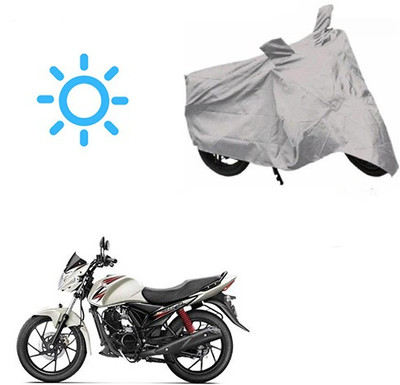 SRENTERPRISES Two Wheeler Cover for Suzuki(Sling Shot, Silver)