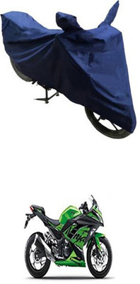 Wild Panther Two Wheeler Cover for Kawasaki(Ninja 300, Blue)