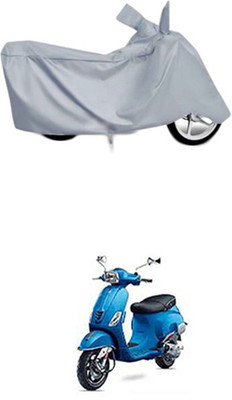 ZTech Two Wheeler Cover for Universal For Bike(Vespa SXL, Silver)
