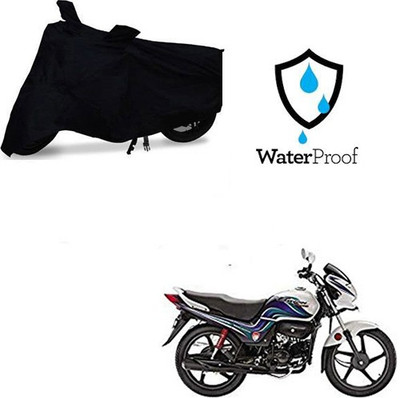 MOTOWORLD Waterproof Two Wheeler Cover for Honda(Passion Pro TR, Black)