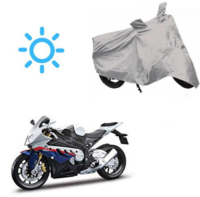 SRENTERPRISES Waterproof Two Wheeler Cover for BMW(X1, Silver)