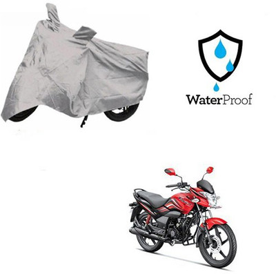 SRENTERPRISES Two Wheeler Cover for Hero(Passion Xpro, Silver)