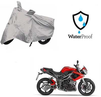 MOTOWORLD Waterproof Two Wheeler Cover for DSK Benelli(TNT R, Silver)