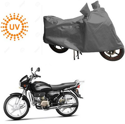RPSENTTERPR Waterproof Two Wheeler Cover for Hero(Splendor Plus, Grey)