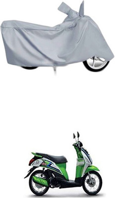 ZTech Two Wheeler Cover for Suzuki(Let's, Silver)