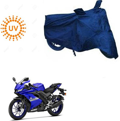 RPSENTTERPR Waterproof Two Wheeler Cover for Yamaha(R15 V3, Blue)