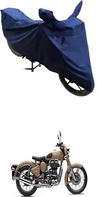 Wild Panther Two Wheeler Cover for Royal Enfield(Classic 500, Blue)