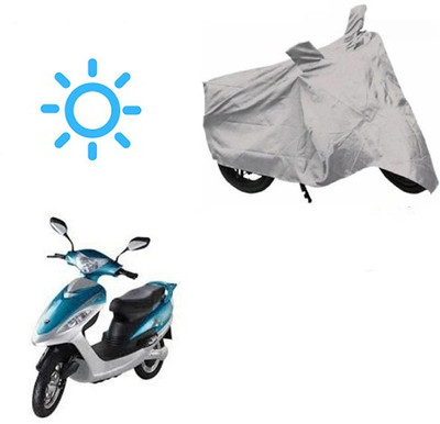 MOTOWORLD Two Wheeler Cover for BSA Motors(Diva, Silver)