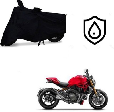 SRENTERPRISES Two Wheeler Cover for Ducati(Monster 795, Black)