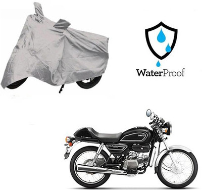 MOTOWORLD Waterproof Two Wheeler Cover for Hero(Splendor Pro Classic, Silver)