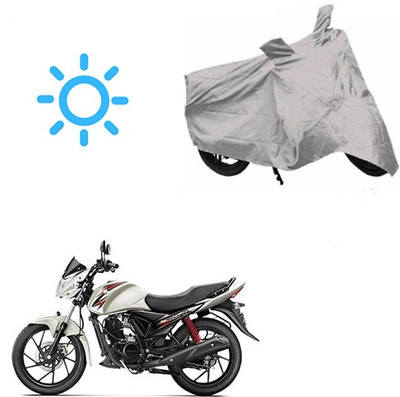 SRENTERPRISES Two Wheeler Cover for Suzuki(Sling Shot Plus, Silver)