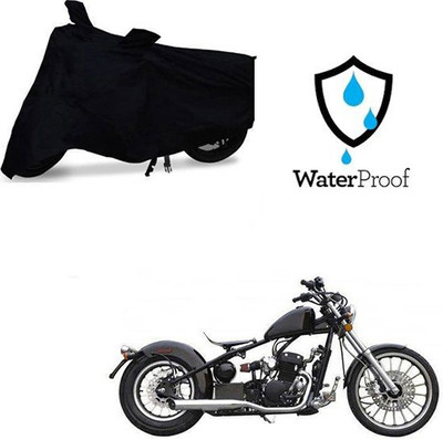 SRENTERPRISES Two Wheeler Cover for Harley Davidson(Bobber 350, Black)