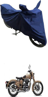 Wild Panther Two Wheeler Cover for Royal Enfield(Classic 500, Blue)