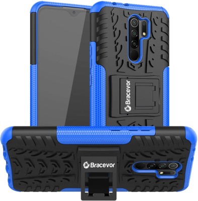 Bracevor Back Cover for Xiaomi Redmi 9 Prime(Blue, Rugged Armor, Pack of: 1)