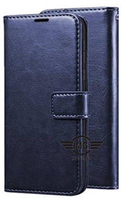 MG Star Flip Cover for Micromax In 1b PU Leather Vintage Case with Card Holder and Magnetic Stand(Blue, Shock Proof, Pack of: 1)