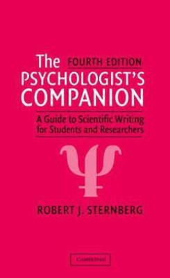 The Psychologist's Companion(English, Paperback, Sternberg Robert J.)
