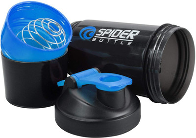 sportioz 500 ml Plastic Shaker(Pack of 1, Blue)