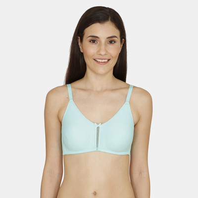 ZIVAME Women Full Coverage Non Padded Bra(Blue)