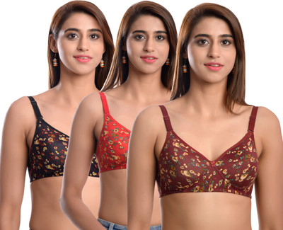 Harare Feel-Pad-3p-2 Women Push-up Heavily Padded Bra(Multicolor)