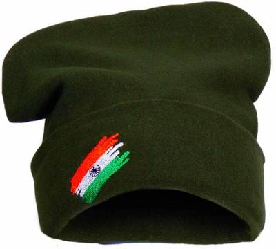 Indian Army Winter Flag Cap Woolen Topa For Man Women Cap