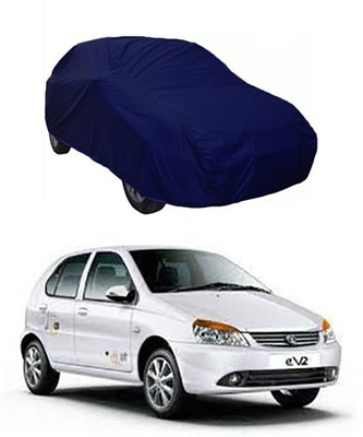 W proof Car Cover For Tata Indica eV2 (Without Mirror Pockets)(Blue)