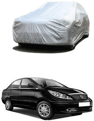 W proof Car Cover For Tata Manza (Without Mirror Pockets)(Silver)