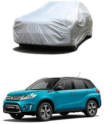 Billseye Car Cover For Maruti Suzuki Vitara Brezza (Without Mirror Pockets)(Silver)