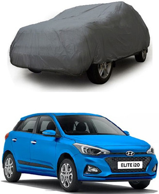 W proof Car Cover For Hyundai Elite i20 (Without Mirror Pockets)(Grey)