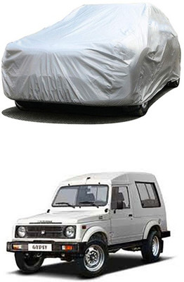 Billseye Car Cover For Maruti Suzuki Gypsy (Without Mirror Pockets)(Silver)