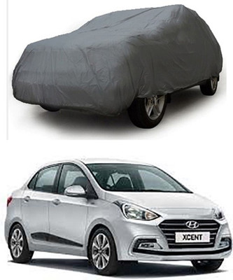 W proof Car Cover For Hyundai Xcent (Without Mirror Pockets)(Grey)