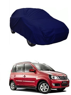 W proof Car Cover For Mahindra Quanto (Without Mirror Pockets)(Blue)