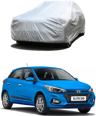W proof Car Cover For Hyundai Elite i20 (Without Mirror Pockets)(Silver)