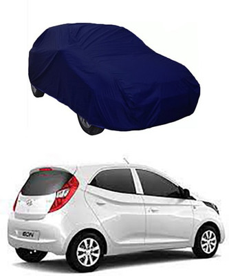 W proof Car Cover For Hyundai Eon (Without Mirror Pockets)(Blue)