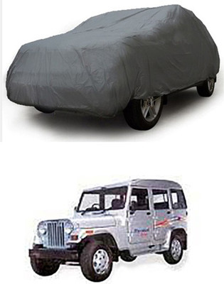 W proof Car Cover For Mahindra Marshal (Without Mirror Pockets)(Grey)