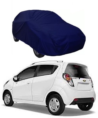 W proof Car Cover For Chevrolet Beat (Without Mirror Pockets)(Blue)