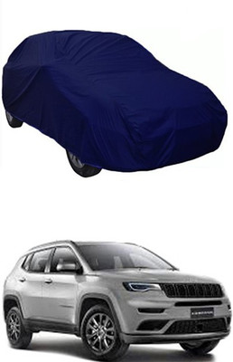 W proof Car Cover For Jeep Compass Facelift (Without Mirror Pockets)(Blue)