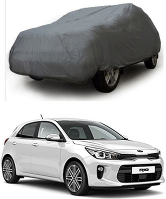 W proof Car Cover For Kia Rio (Without Mirror Pockets)(Grey)