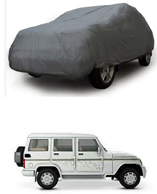 W proof Car Cover For Mahindra Bolero (Without Mirror Pockets)(Grey)