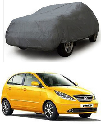 Billseye Car Cover For Tata Vista Tech (Without Mirror Pockets)(Grey)