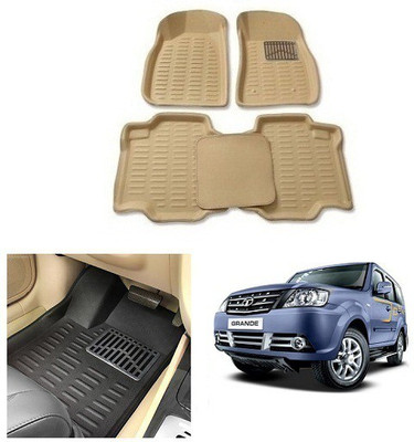 After cars Plastic 3D Mat For  Tata Sumo Grande(Beige)