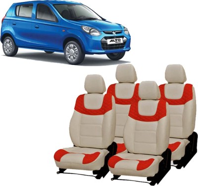 AutoSafe PU Leather Car Seat Cover For Maruti Alto 800(Fixed Head Rest, 5 Seater)