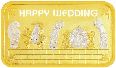 LVA CREATIONS 10 gram/gm silver coin Bis Hallmark 999 fine silver 10 GM anniversary Coin for gift in happy birthday & happy anniversary.Festive gift pack for pooja & Dhanteras diwali. S 999 10 g Silver Bar
