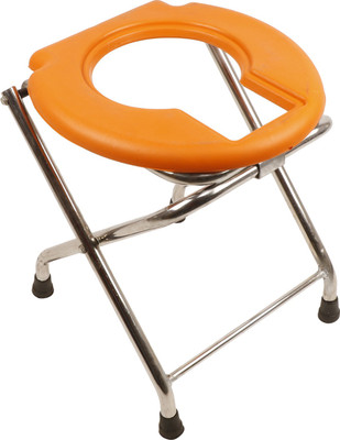 CLASORA Commode Shower Chair(Orange)