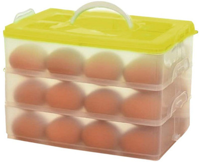 Wishbone Plastic Egg Container  - 3 dozen(Yellow)