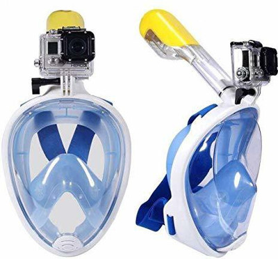 JENY Swimming Diving Full Face Snorkel Scuba Anti-Fog Mask Diving Mask Swimming Kit Diving Mask(L, XL)